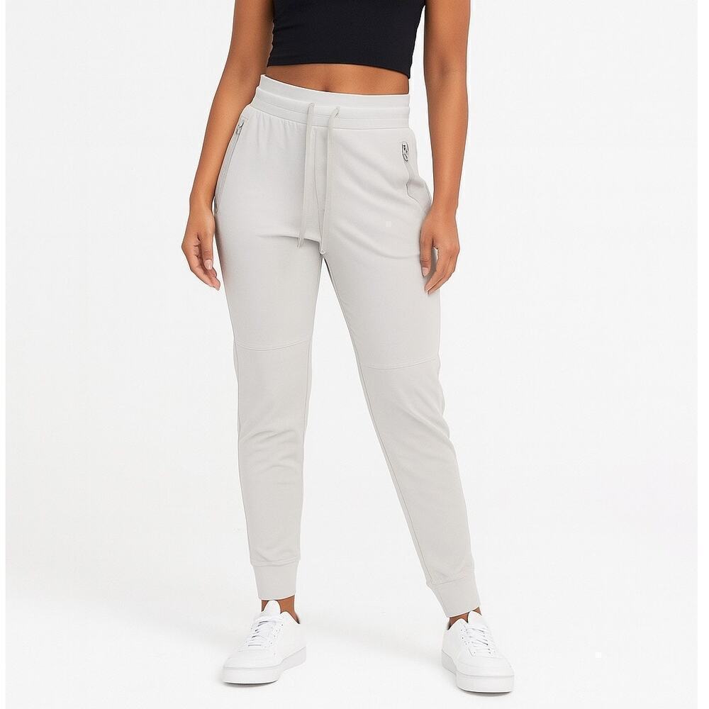 Athleta Hybrid Trek Jogger Pants Size 4 Gray Lightweight Drawstring Waist